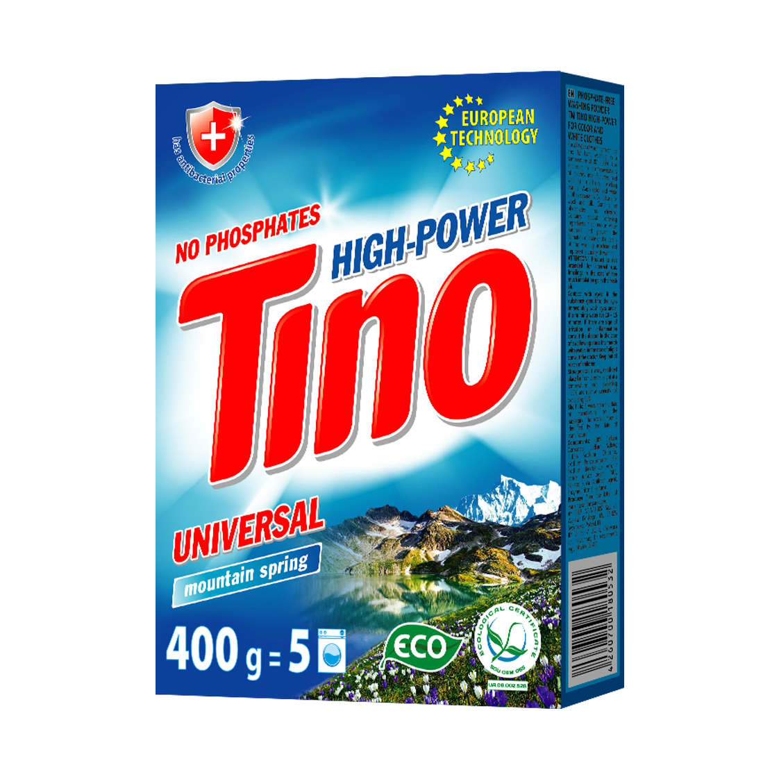 Пральний порошок TM Tino High Power універсальний 400 г