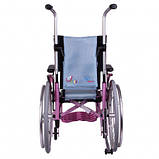 Легка коляска для дітей регульована за: шириною,глибиною та висотою спинки OSD-ADJK-R (рожева), фото 5