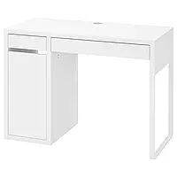 MICKE Рабочий стол, белый, 105x50 см