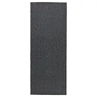 MORUM Ковер безворсовый для дома и улицы, темно-серый, 80x200 см