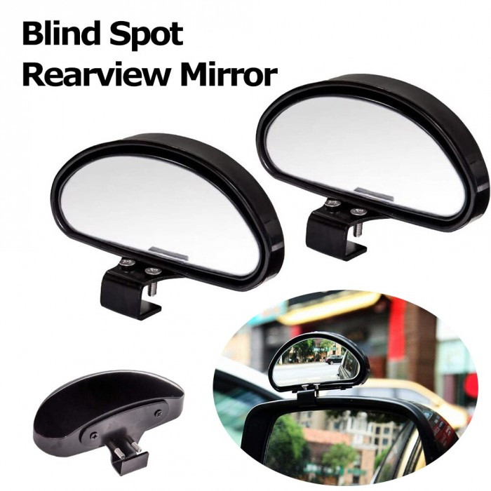 Автомобильное зеркало заднего вида WOW Вспомогательное широкоугольное для слепых зон набор 2 шт Черные - фото 4 - id-p1816906272