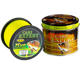 Волосінь  CARP EXPERT UV Fluo Yellow  0,4мм -18.7кг 1000 m