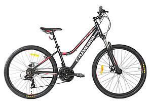 Велосипед гірський Crosser levin 26" рама 14" Чорно-червоний