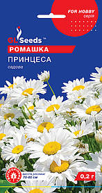 Ромашка садова Принцеса насіння (0,2 г), For Hobby, TM GL Seeds