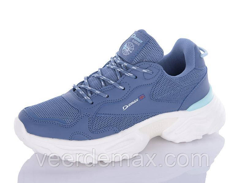 Жіночі кросівки Demax сітка колір - джинс, фото 1