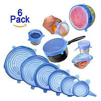 Крышки силиконовые для посуды набор растягивающиеся, Крышки пленки силиконовые пищевые многоразовые