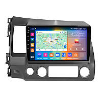Штатная магнитола Lesko для Honda Civic VIII 2005-2009 экран 10" 2/32Gb CarPlay 4G Wi-Fi GPS Prime Хонда