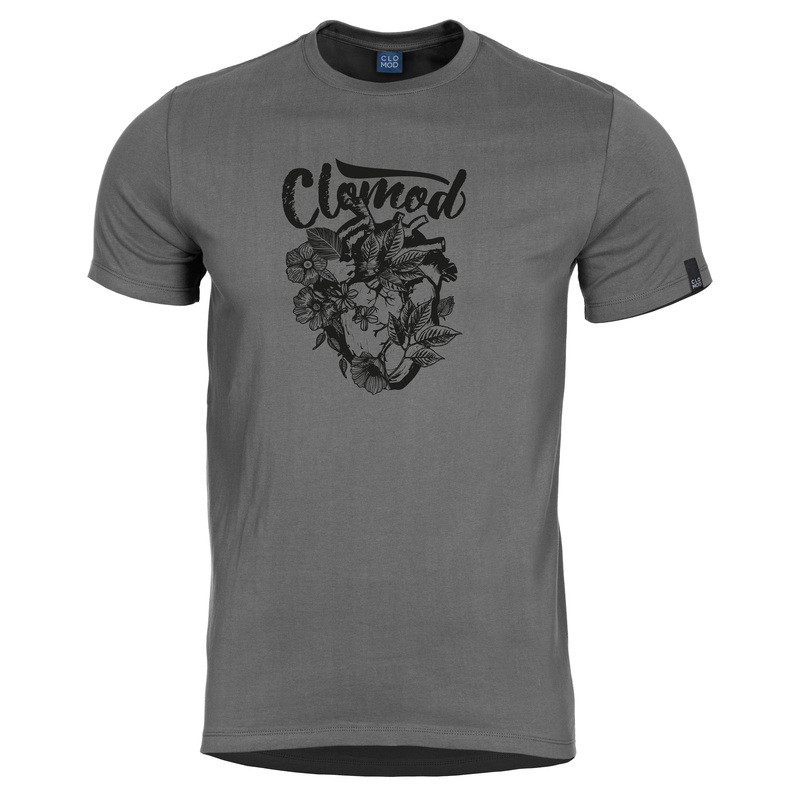 Футболка Pentagon CLOMOD T-SHIRT "FLOWER HEART" C090013-FL X-Large, Wolf-Grey (Сірий)