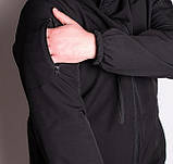 Куртка демісезонна софтшелл 100™ 46-56р ЗСУ чорна, фото 6