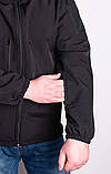 Куртка демісезонна софтшелл 100™ 46-56р ЗСУ чорна, фото 4