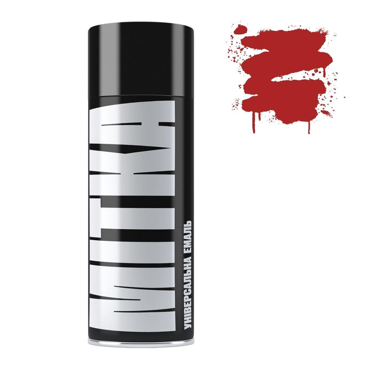 Емаль 3000 Вогненно-червона універсальна аерозоль 400мл Mitka