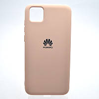 Чехол накладка Silicon Case Full Cover для для Huawei Y5P Peach