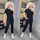 Жіноча базова футболка напівоблягаючого силуету в кольорах (р. 42-50) 7171057, фото 3