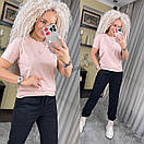 Жіноча базова футболка напівоблягаючого силуету в кольорах (р. 42-50) 7171057, фото 8