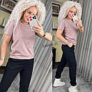 Жіноча базова футболка напівоблягаючого силуету в кольорах (р. 42-50) 7171057, фото 9