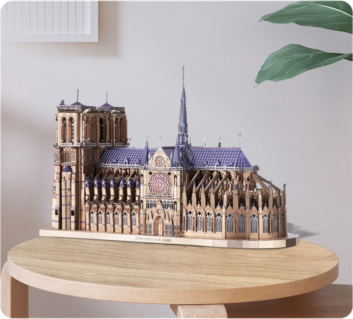 ▻Заказать Металевий 3D пазл Piececool HP161-BS Нотр-Дам-де