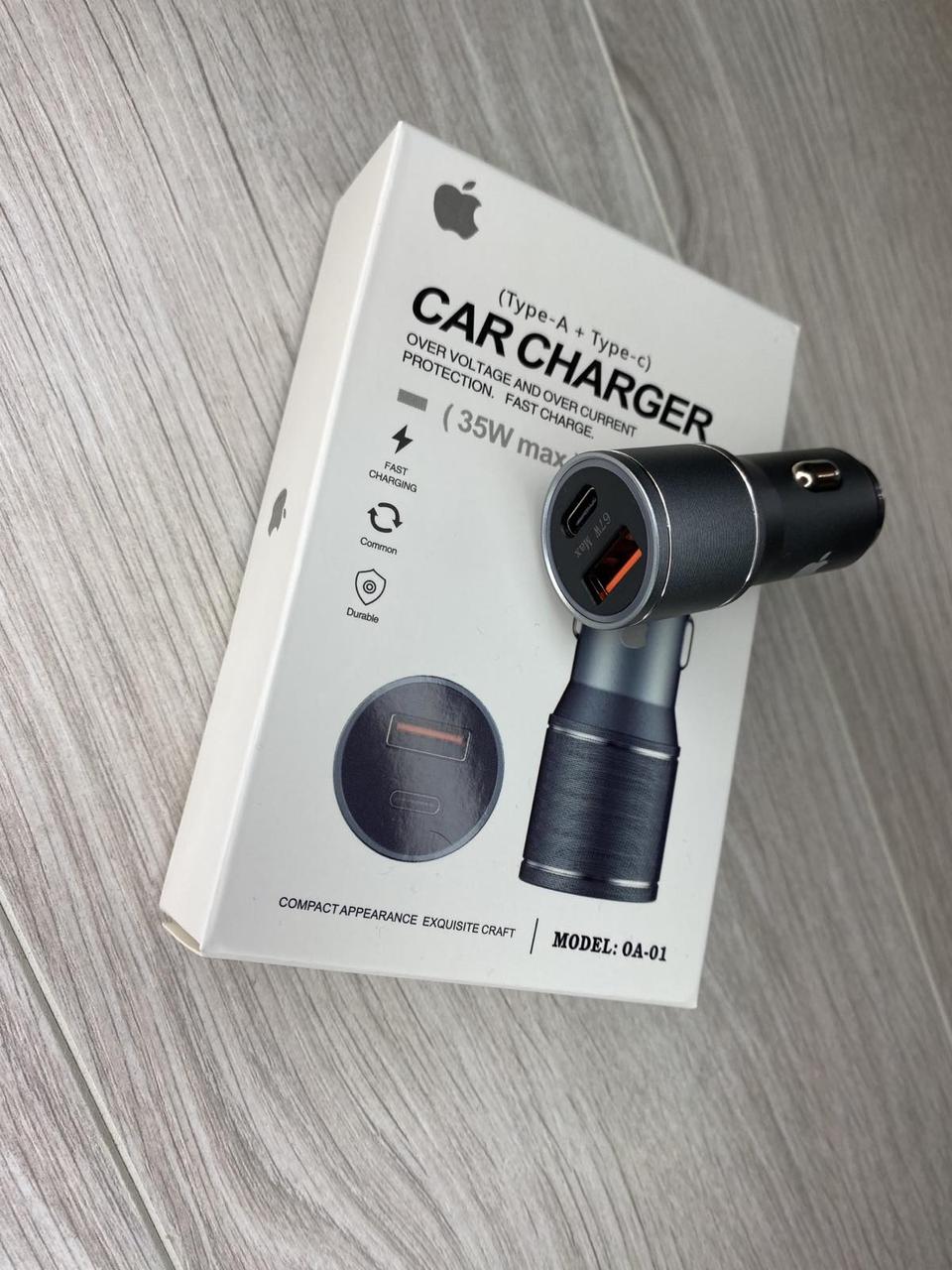 Автомобільний зарядний пристрій для Iphone OA-01 USB+PD 67W