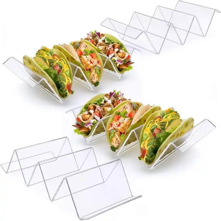 Підставка ACRY для хот-догів, шаруми та бурітос на 2-3 шт. двостороння 220х50х100 мм Прозорий