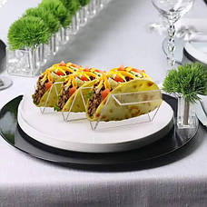 Підставка ACRY для хот-догів, шаруми та бурітос на 2-3 шт. двостороння 220х50х100 мм Прозорий, фото 3