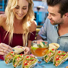 Підставка ACRY для хот-догів, шаруми та бурітос на 2-3 шт. двостороння 220х50х100 мм Прозорий, фото 4