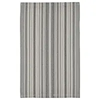 TRANSPORTLED Ковер безворсовый, серый/в полоску, 50x80 см
