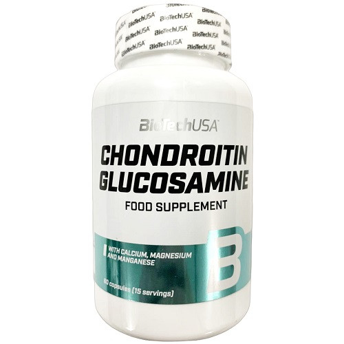 Суглоби і зв'язки Biotech USA Chondroitin & Glucosamine (60 таблеток.), фото 1