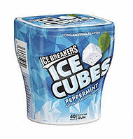 Peppermint Ice Breakers Ice Cubes Gum Bottle 40ШТ