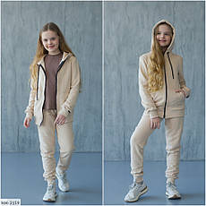 Спортивний костюм дівчинки zip-худі 1533, 116-158р., фото 3