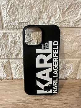 Чохол Karl Lagerfeld Silicone Case для iPhone 14 Pro, чорний (KG-7615)