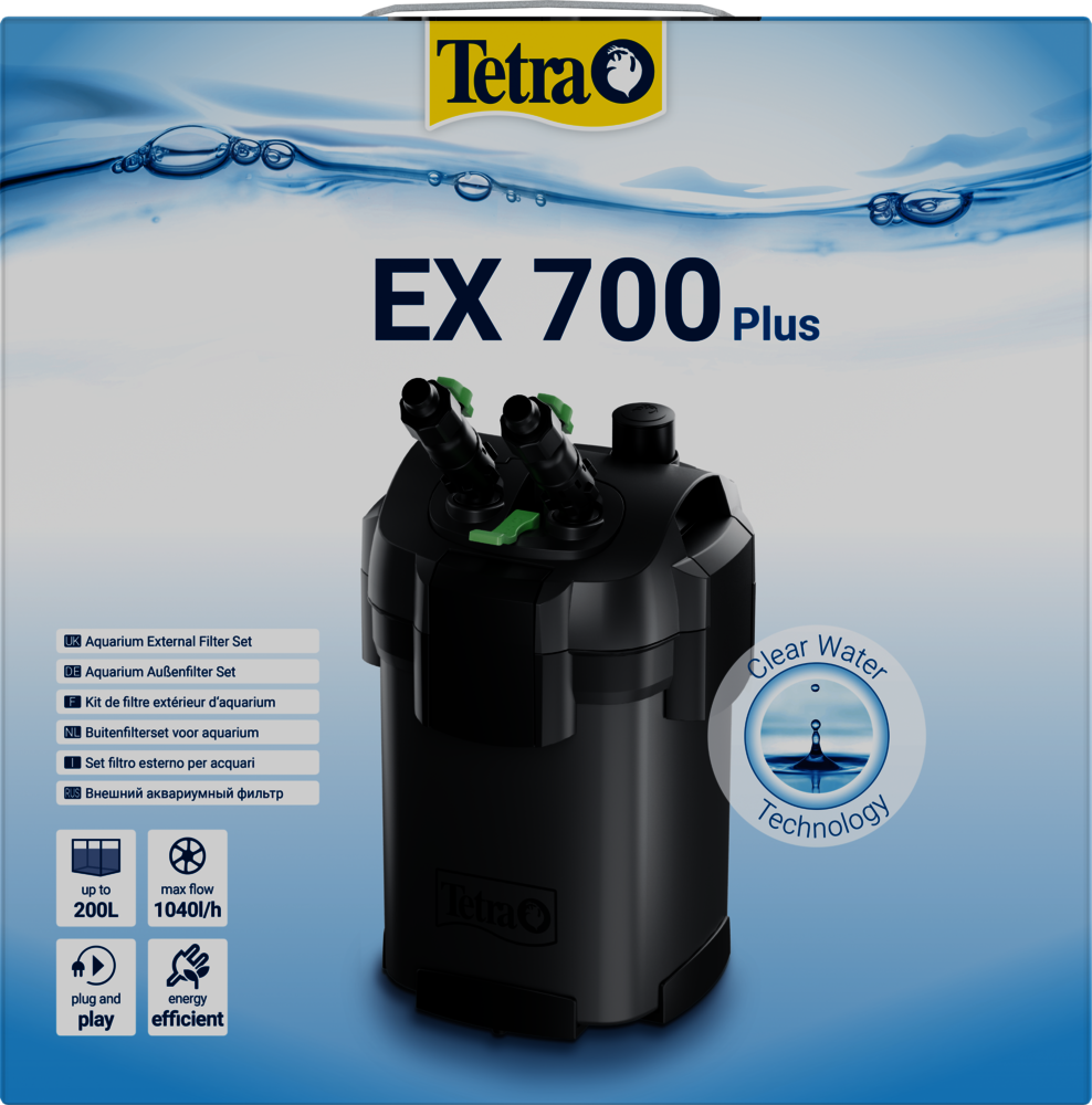 Зовнішній фільтр Tetra EX 700 plus для акваріума 100-200 л
