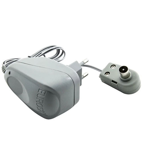Блок живлення до польської антени, без регулюванння, 12v 100mA, в коробці, EUROSKY, 1уп-10 шт.