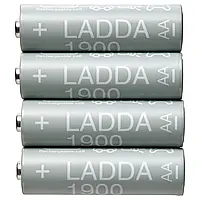 LADDA Аккумуляторная батарея, HR06 AA 1,2В, 1900 мАч 4шт
