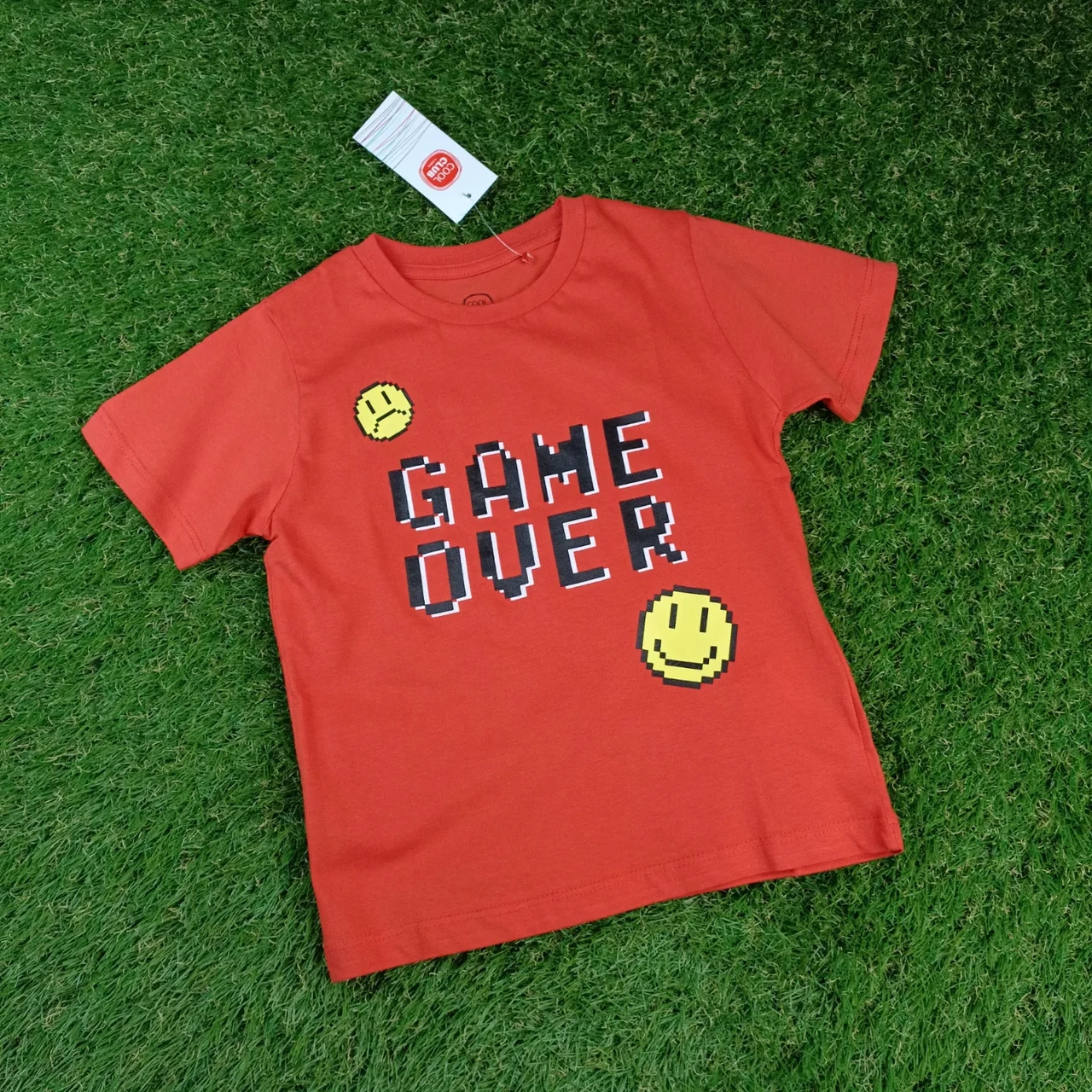 Яскрава футболка на хлопчика GAME OVER від Cool Club Польща Розміри 110,128