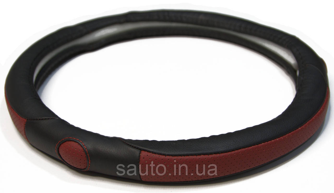 Шкіряний чохол на кермо 35, 36 см, розмір s, Alpha Car 2967-S