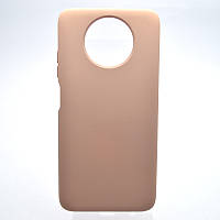 Чехол накладка Silicon Case Full Cover для Xiaomi Redmi Note 9T Peach