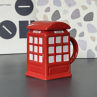 Чашка "London", Кружка керамическая "Красная телефонная будка"
