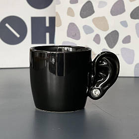 Чашка "Вухо з сережкою", Кружка керамическая "Ухо"