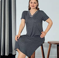Жіноча нічна сорочка Le`Maries Великі розміри віскоза 3XL(50-52)