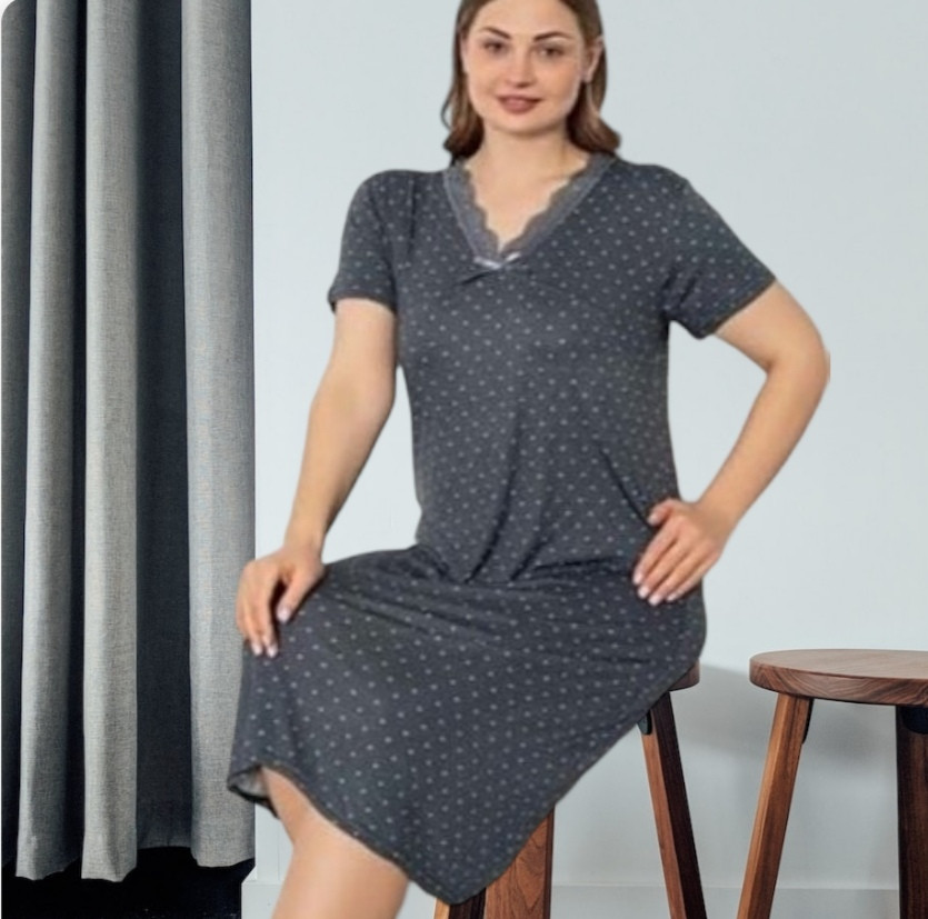 Жіноча нічна сорочка Великі розміри Туреччина  віскоза