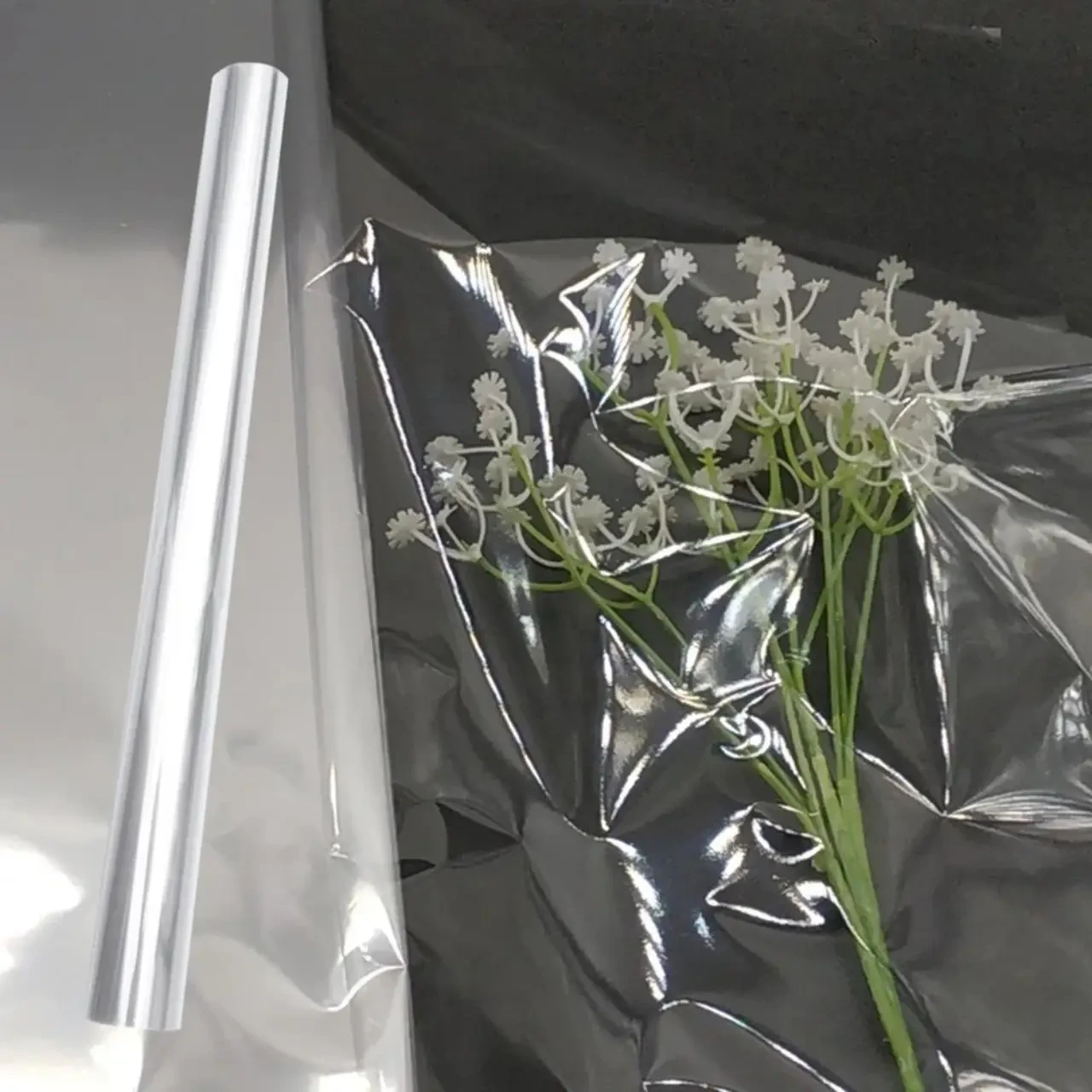 Прозрачная пленка полипропиленовая 80 см 0,5 кг флористическая для упаковки цветов и подарков - фото 8 - id-p1639756518