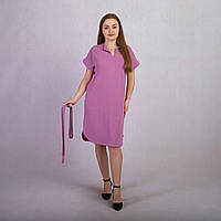 Платье женское повседневное летнее трикотажное "Пыльная роза" 1956-2
