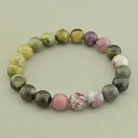 Браслет із натурального каменю Турмалін 19 см