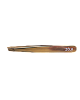 Пінцет професійний для брів GOLD (скошений) ZOLA