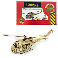 Конструктор дерев'яний Вертоліт UH-1 "Ірокез"