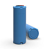 Ємність 1000 л вузька вертикальна блакитна Командор 2000, фото 3