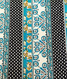 Штапель принт смужка блакитна, фото 2