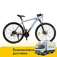 Спортивный велосипед 29 дюймов (рама 21", 24 скорости, 75% сборки, Shimano) Corso Antares AR-29507 Голубой