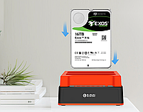 Док станція HDD SSD 2.5" 3.5" SATA III USB3.0 E-Elei EL-H5 з функцією клонування, фото 8