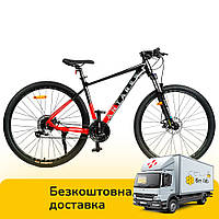 Спортивный велосипед 29 дюймов (рама 19", 24 скорости, 75% сборки, Shimano) Corso Antares AR-29090 Черно-красн