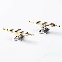 Подвески для фингерборда Slim Premium Revers Kingpin Trucks Gold/Silver 34 мм